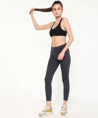 Anushil women polycotton solid stretchable jeggings ankle length non-transparent yogapants 5