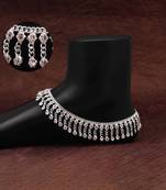 Silver color anklets