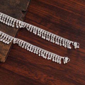 Silver color anklets 2