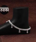 Silver color anklets