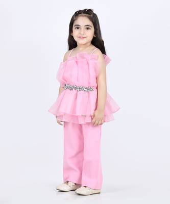 Baby pink layered top and pants 3