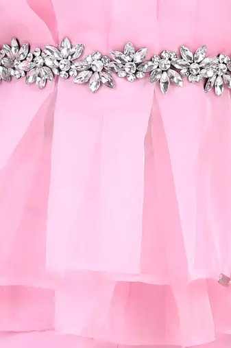 Baby pink layered top and pants