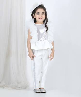 White peplum top and pant 2