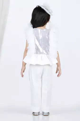 White peplum top and pant