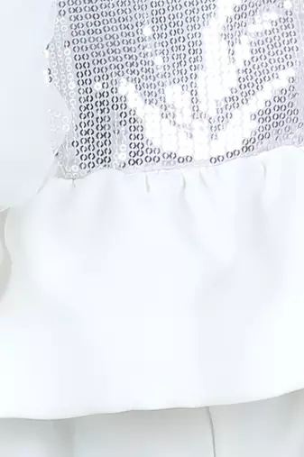 White peplum top and pant