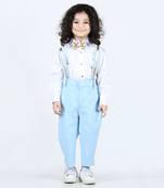 Ice blue alex suspender set