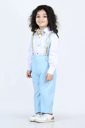 Ice blue alex suspender set