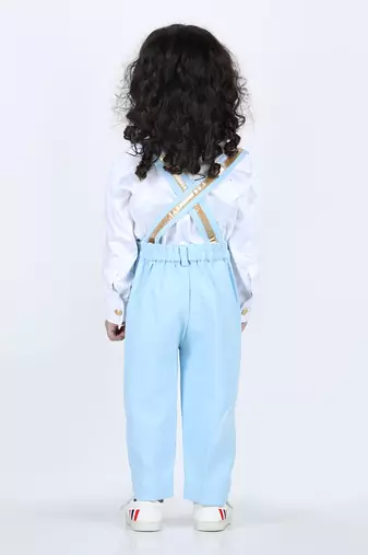 Ice blue alex suspender set