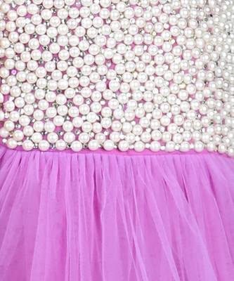 Lilac pearl full length dress 3