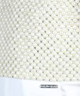 White pearl work jumpsuit 4