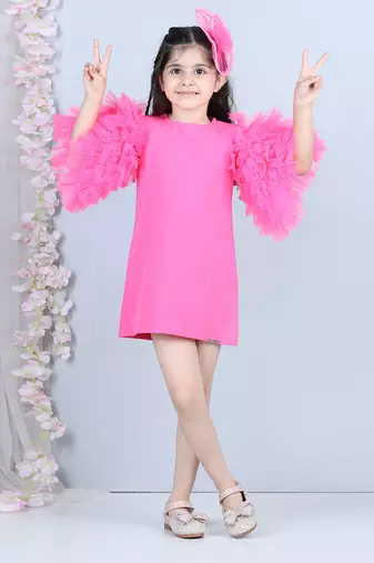 Pink short dress