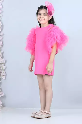 Pink short dress