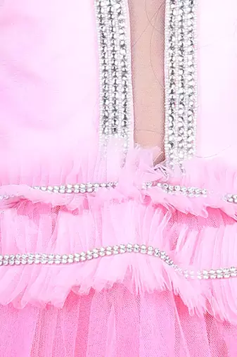 Baby pink flair dress