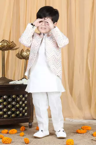 White open coat set