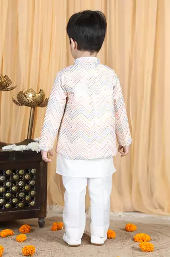 White open coat set