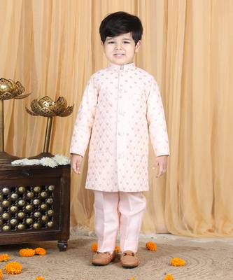Peach sherwani set 1