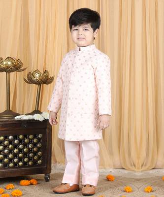 Peach sherwani set 3