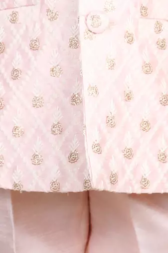 Peach sherwani set