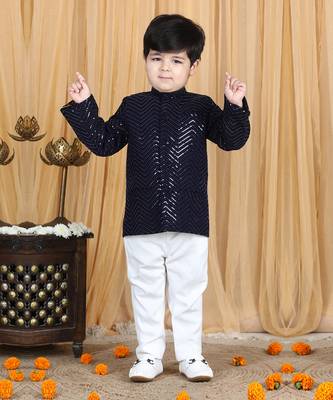 Navy blue coat set 2