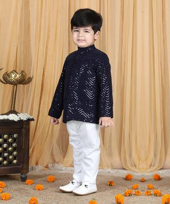 Navy blue coat set 3