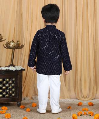 Navy blue coat set 4