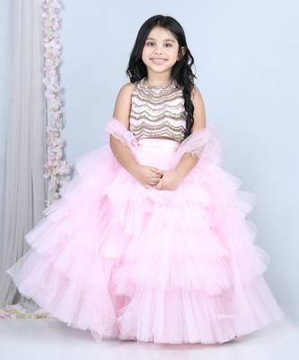 Baby pink skirt set 1