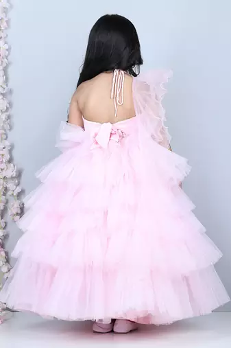 Baby pink skirt set