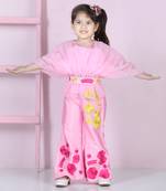 Light pink silk pant set