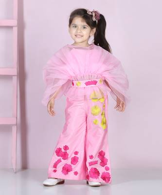 Light pink silk pant set 2