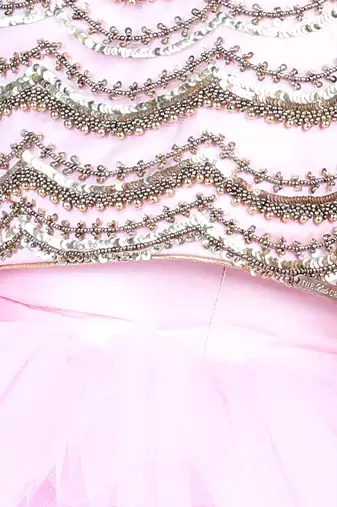 Baby pink skirt set
