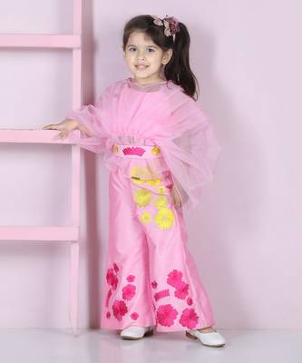 Light pink silk pant set 5