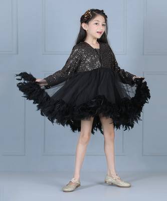 Black color sequence dress 2