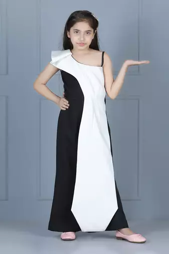 Black flap detailing jumpsuit