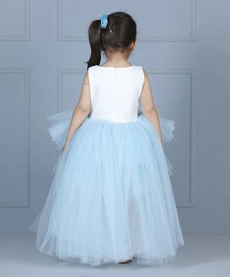 White net flare elsa dress 5