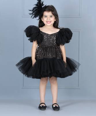 Black sequence dress 1