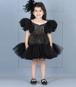 Black sequence dress