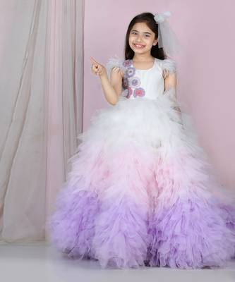 White three color gown 1