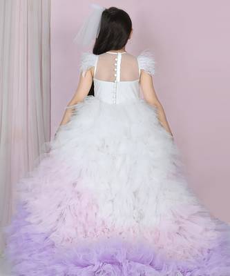 White three color gown 4