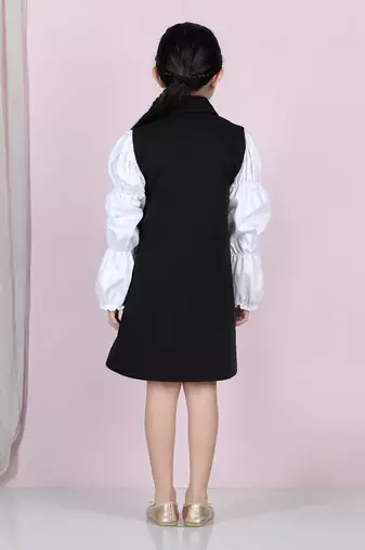 Black coat dress