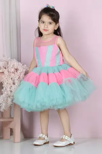 Two color dress
