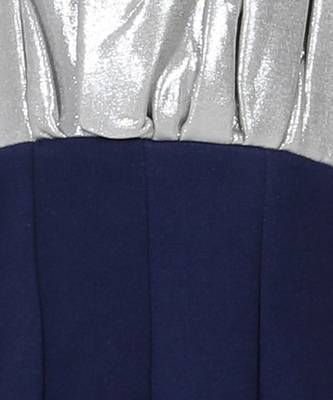 Blue shimmer ampire dress 5