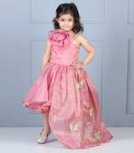 Pink off shoulder dress