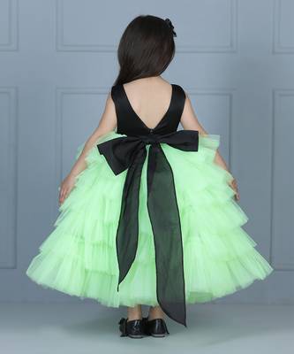 Neo green net tulle dress 4