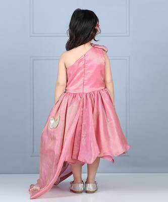 Pink off shoulder dress 4