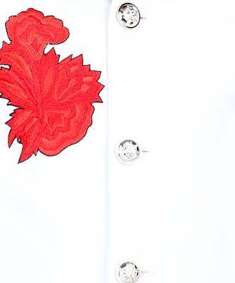 White flower motif achkan set 5