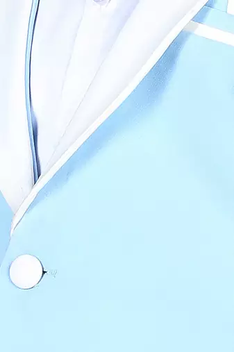 Ice blue boy coat and pant