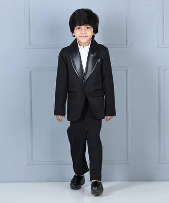Black coat and pant set 1