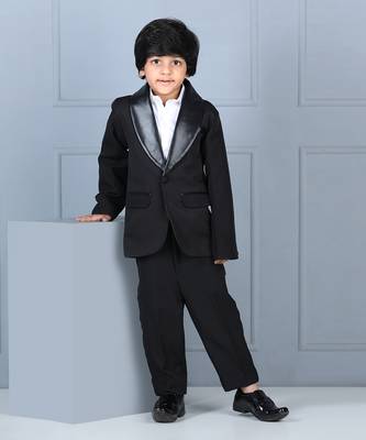 Black coat and pant set 2