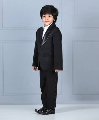 Black coat and pant set 3
