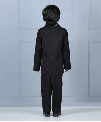 Black coat and pant set 4
